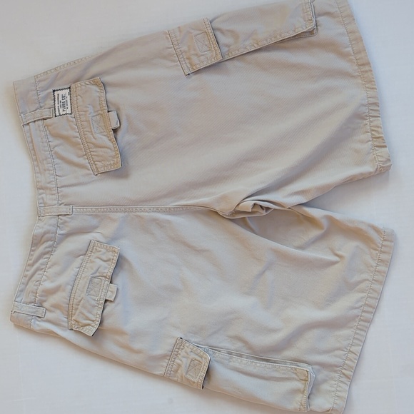 Plugg Co. Cargo Utility Hiking Shorts 33 Cream - Picture 9 of 16